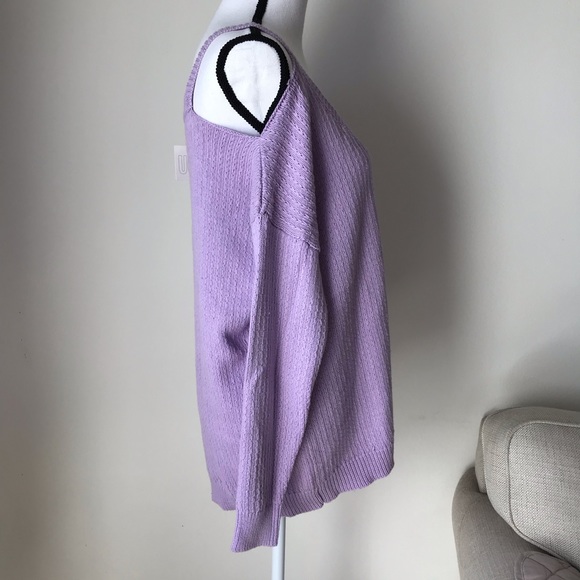 UO Kimchi Blue Kia Cold Shoulder Sweater Top - Picture 7 of 8